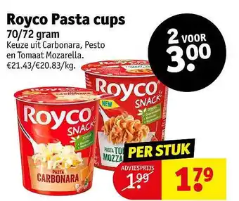 Kruidvat Royco pasta cups aanbieding