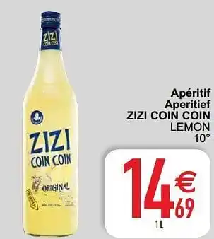 Apéritif aperitief zizi coin coin lemon 1L