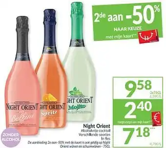 Night orient alcoholvrije cocktail 2 x 75 cl