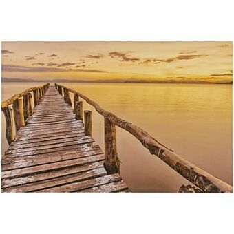 Kwantum Canvas Brug Multicolor aanbieding