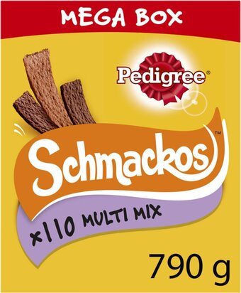 Bol.com Pedigree schmackos megabox hondensnacks - 110 stuks aanbieding