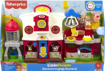 Bol.com Fisher-price little people dierenverzorgingsboerderij - speelfigurenset aanbieding