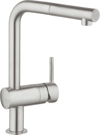 Grohe minta keukenkraan - l uitloop - uittrekbare handdouche - rvs - 32168dc0