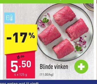ALDI Blinde vinken 4 x 125g aanbieding