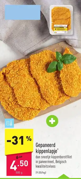 Gepaneerd kippenlapje 500g