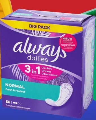 ALDI Always inlegkruisjes aanbieding