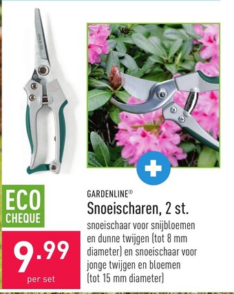 ALDI Gardenline snoeischaren per set aanbieding