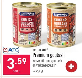 ALDI Bistro'vite premium goulash 540g aanbieding