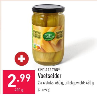 ALDI King's crown voetselder 420g aanbieding