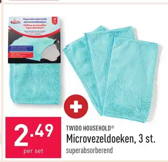 ALDI Twido household microvezeldoeken per set aanbieding