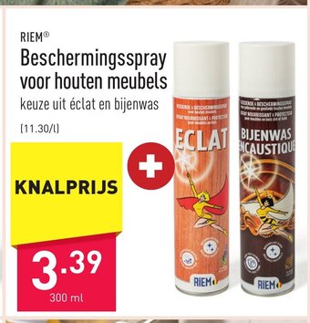 ALDI Riem beschermingsspray voor houten meubels 300ml aanbieding