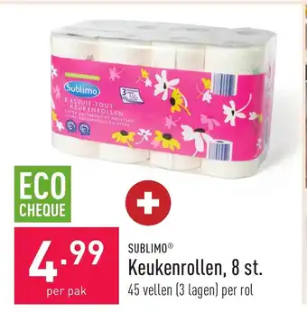 ALDI Sublimo keukenrollen per pak aanbieding