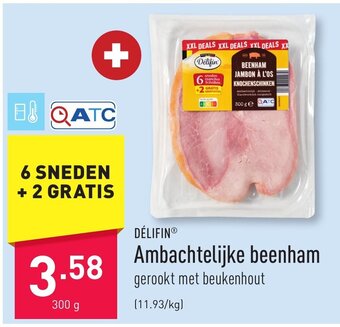 ALDI Delifin ambachtelijke beenham 300g aanbieding