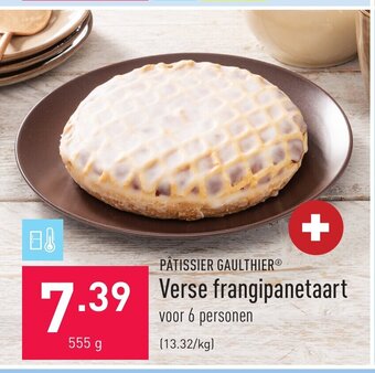 ALDI Patissier gaulthier verse frangipanetaart 555g aanbieding
