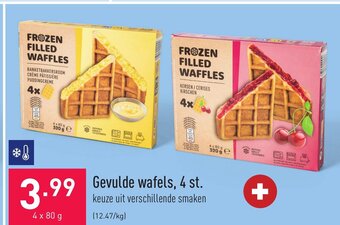 ALDI Gevulde wafels 4 x 80g aanbieding