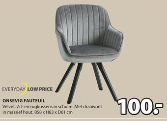 Jysk Onsevig Fauteuil aanbieding