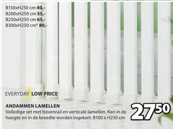 Jysk Andammen Lamellen aanbieding