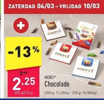 ALDI Chocolade aanbieding