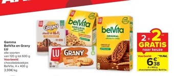 Carrefour Gamma belvita en grany lu aanbieding