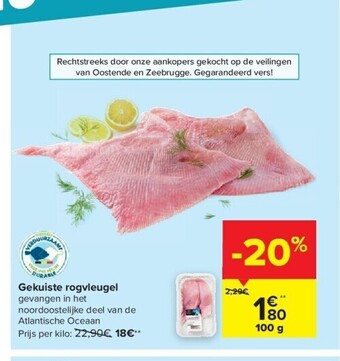 Carrefour Gekuiste rogvleugel aanbieding