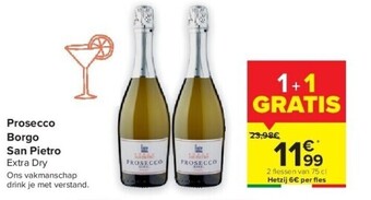 Carrefour Prosecco borgo san pietro aanbieding