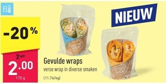 ALDI Gevulde wraps aanbieding