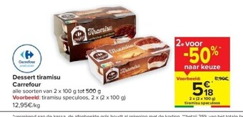 Carrefour Dessert tiramisu carrefour aanbieding