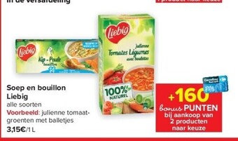 Carrefour Soep en bouillon liebig aanbieding