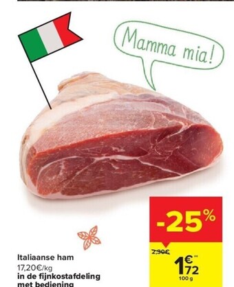 Carrefour Italiaanse ham aanbieding