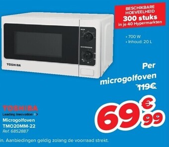 Carrefour Microgolfoven tmo20mm-22 aanbieding