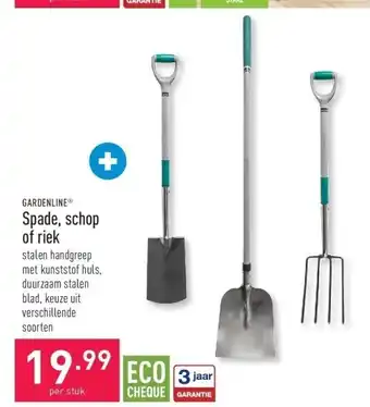 ALDI Spade, schop of riek aanbieding