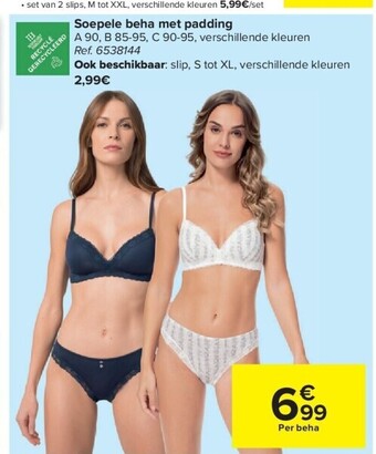 Carrefour Soepele beha met padding aanbieding