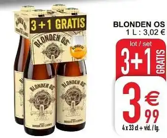 Cora Blonden os 4 X 33 CL aanbieding