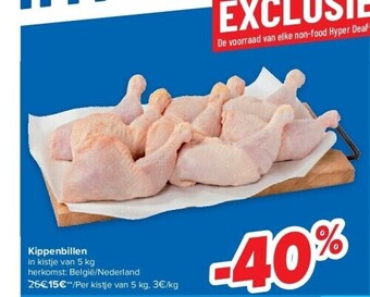 Carrefour Kippenbillen aanbieding