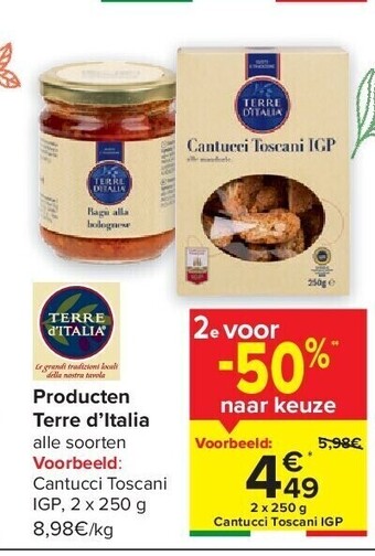Producten terre d’italia