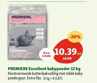 Maxi Zoo Premiere excellent babypoeder 12 kg aanbieding