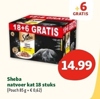 Maxi Zoo Sheba natvoer kat 18 stuks aanbieding