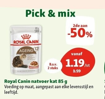 Maxi Zoo Royal canin natvoer kat 85 g aanbieding