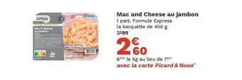 Mac and cheese au jambon