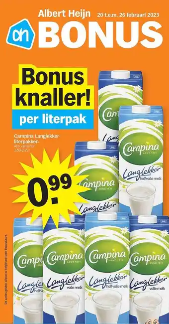 Albert Heijn Campina langlekker aanbieding