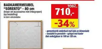 Hubo Badkamermeubel sorento aanbieding