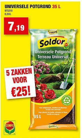 Hubo Universele potgrond aanbieding