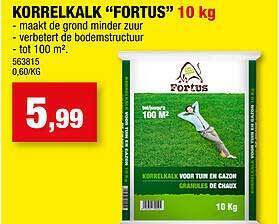 Hubo Korrelkalk fortus aanbieding