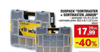 Hubo Duopack sortmaster + sortmaster junior aanbieding