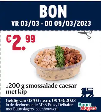 Smossalade Caesar Met Kip 200 g