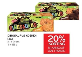 Alvo Dinosaurus koeken lotus aanbieding