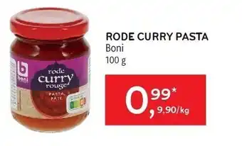 Alvo Rode curry pasta boni 100 g aanbieding