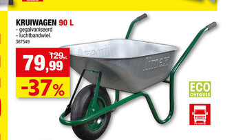 Hubo Kruiwagen 90L aanbieding