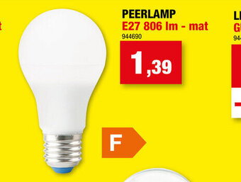 Hubo Peerlamp E27 806 lm - Filament aanbieding