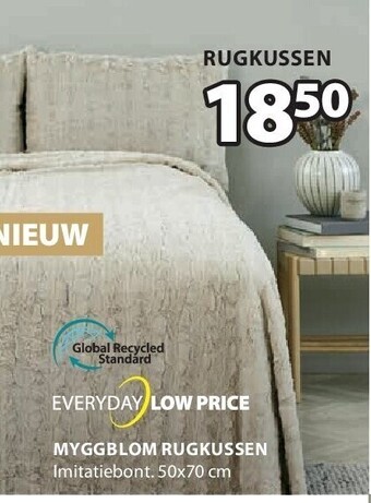 Jysk Myggblom rugkussen aanbieding